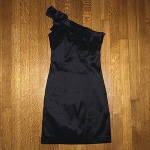 Davids Bridal Black Bridesmaid Dress